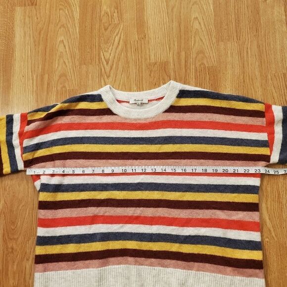 Madewell Cardiff Stripe Crewneck Sweater Size Sm - Picture 8 of 12